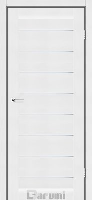 Дверне полотно LEONA 800 х 2000, Білий текстурний, Сатин білий 2800000010225 фото